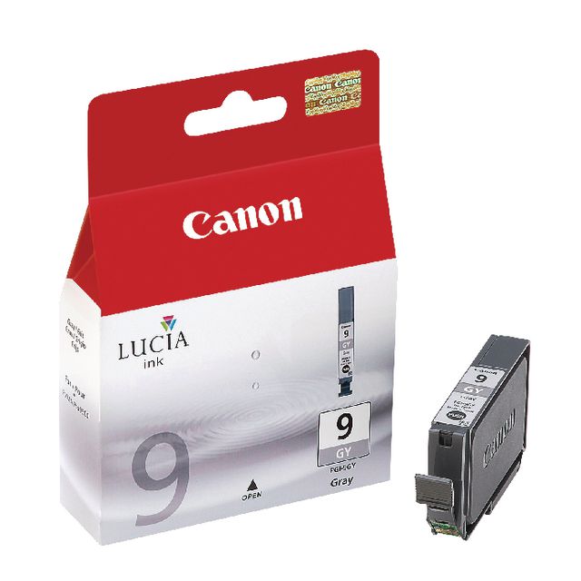 CANON Bläckpatron, 9GY Lucia, grå, singelförpackning, 1042B001 | Toner och bläck - Bläckpatroner - Bläckpatroner Canon | Kontorsexperten