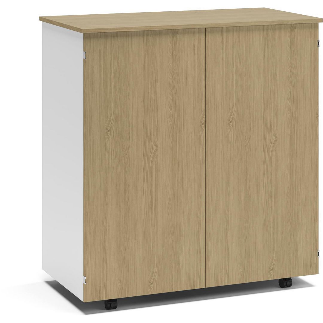 LANAB DESIGN Arbetsplats Cubic vit/eg | Kontorsmöbler och inredning - Bord och hurtsar - Skrivbord - Fasta | Kontorsexperten