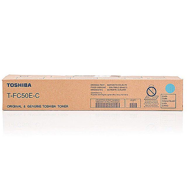 TOSHIBA Toner TFC50EC Cyan | Toner och bläck - Tonerkassetter - Toner Toshiba | Kontorsexperten