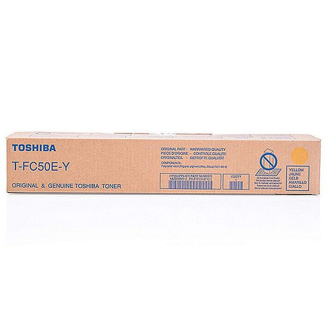 TOSHIBA Toner TFC50EY Gul | Toner och bläck - Tonerkassetter - Toner Toshiba | Kontorsexperten