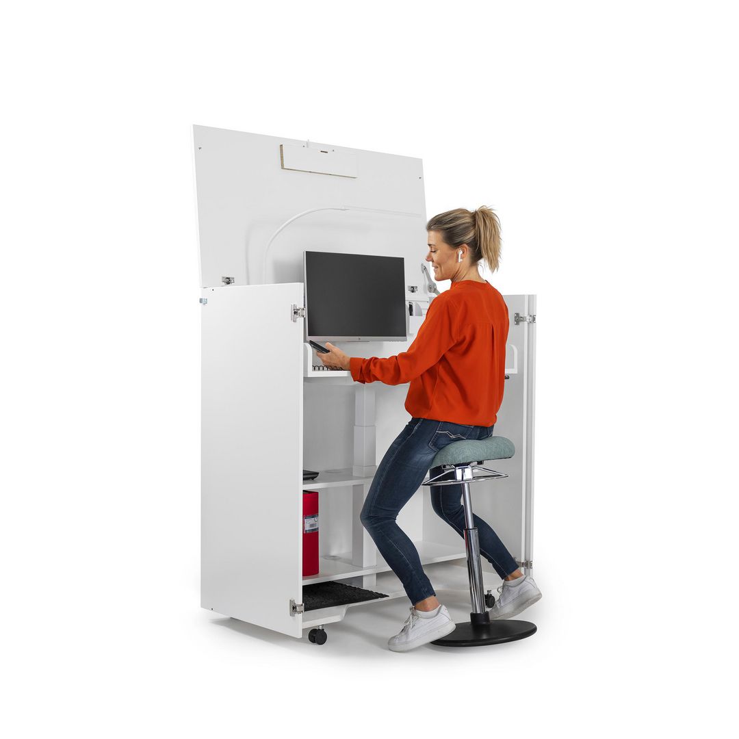 LANAB DESIGN Arbetsplats Cubic vit | Kontorsmöbler och inredning - Bord och hurtsar - Skrivbord - Fasta | Kontorsexperten