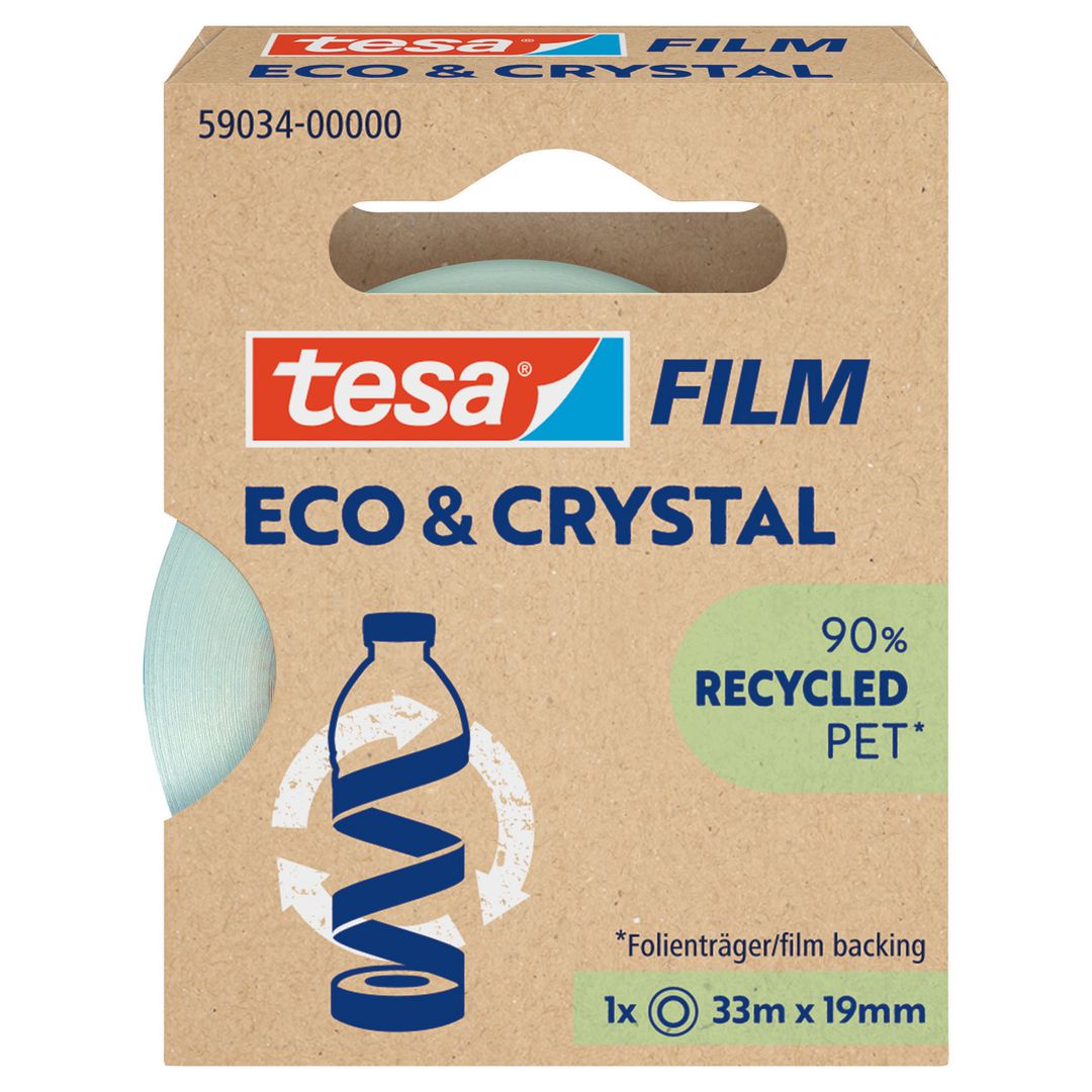 TESA Dokumenttejp Eco & Crystal 19mmx33m | Kontorsmaterial - Tejp lim och häftmassa - Tejp - Kontor | Kontorsexperten