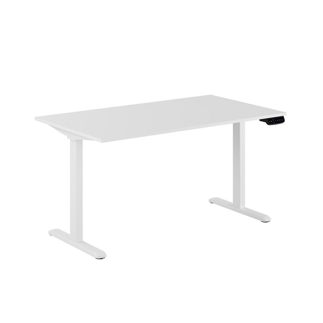 Skrivbord Ergo 2-motorigt 140x80cm vit | Kontorsmöbler och inredning - Bord och hurtsar - Skrivbord - Höj/sänkbar | Kontorsexperten
