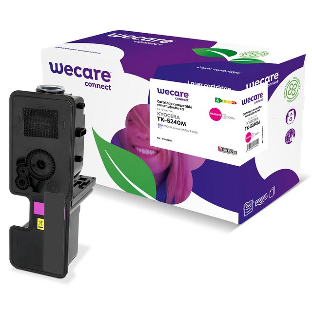 WECARE Toner KYOCERA TK-5240M 3K magenta | Toner och bläck - Tonerkassetter - Toner WeCare | Kontorsexperten