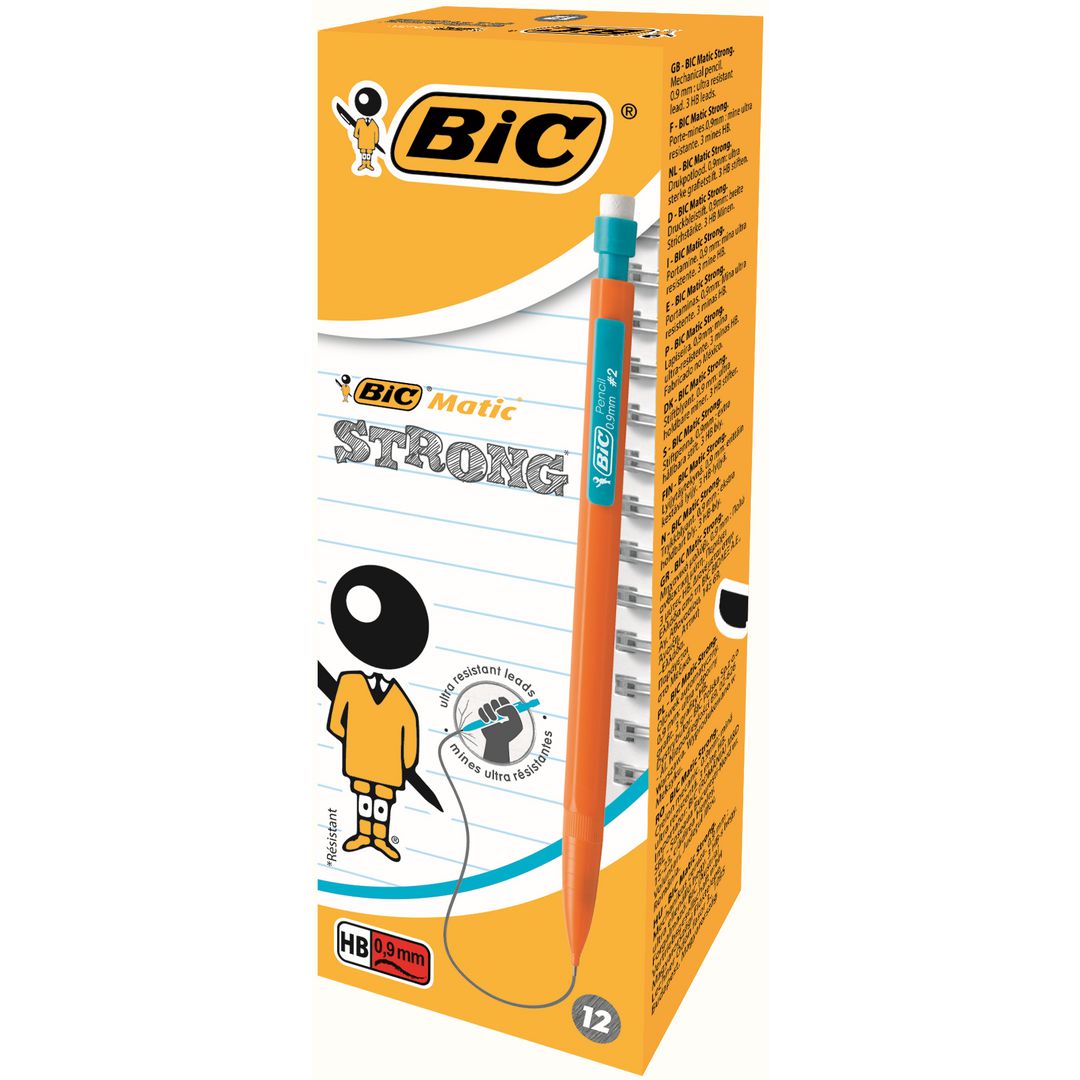 BIC Stiftpenna Matic Classic, Matic Strong, 0,9mm HB-stift, sorterade färger | Kontorsmaterial - Pennor - Stiftpennor | Kontorsexperten