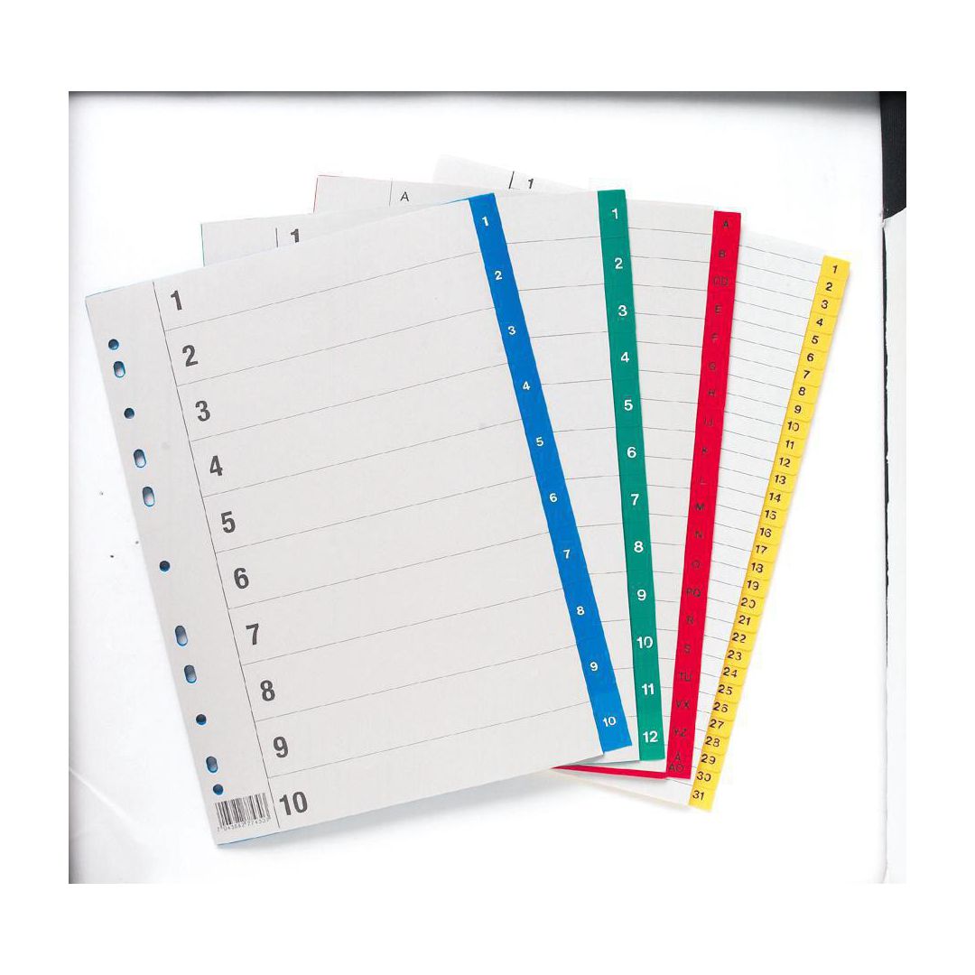 Plastregister A4 1-52 lj.bl fl | Kontorsmaterial - Pärmar och register - Plastregister - Tryckta | Kontorsexperten