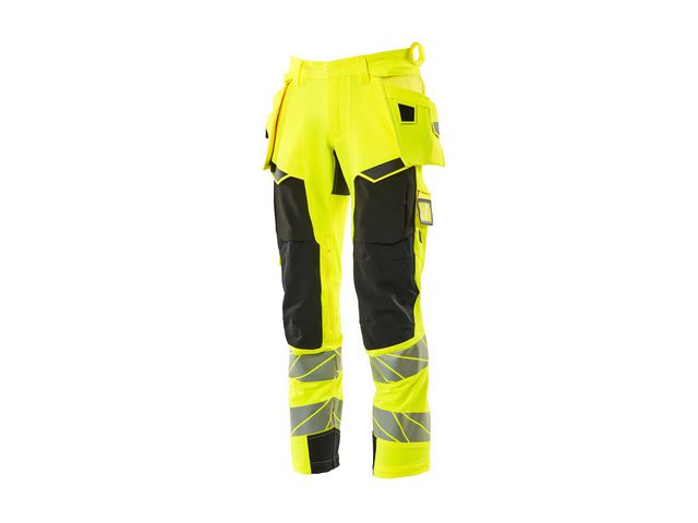 MASCOT® Varselbyx hantv stretch kl 2 gu/sv 76c49 | Arbetskläder - Varselkläder - Varselbyxor | Kontorsexperten