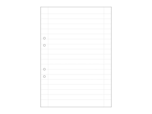 Lösblad A4, vitt 70g hålat papper, linjerat 14,5mm 500/fp | Skola och förskola - Förbrukning skola häften - Lösblad och arbetsblad | Kontorsexperten