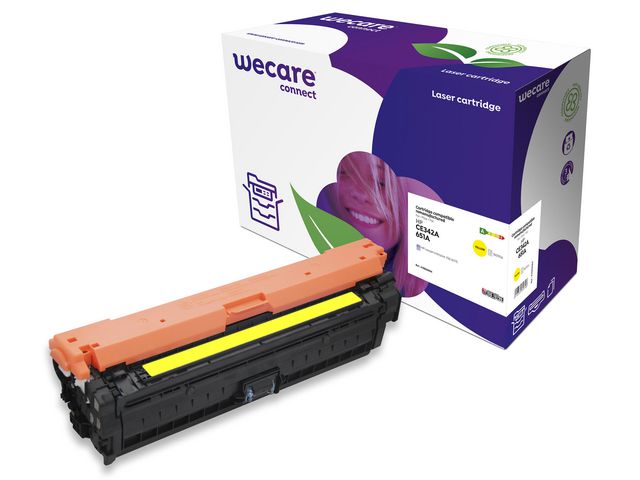 WECARE Toner HP CE342A 16K gul | Toner och bläck - Tonerkassetter - Toner WeCare | Kontorsexperten