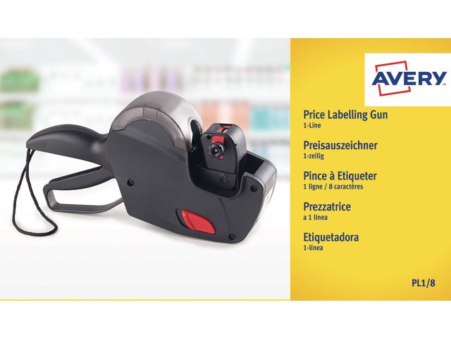 AVERY Prismärkare PL 1/8 1 LINE | Kontorsmaterial - Butiksmaterial - Prisetiketter och prismärkare | Kontorsexperten
