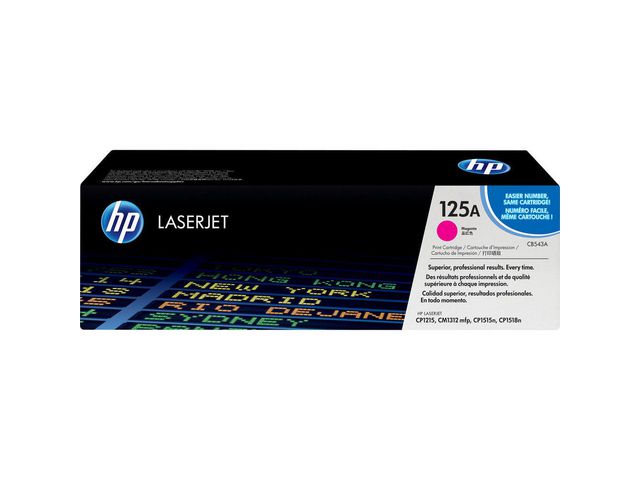HP Toner CB543A 125A 1,4K Magenta | Toner och bläck - Tonerkassetter - Toner HP | Kontorsexperten