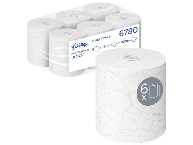 Kleenex® Pappershandduk Ultra Paper Towels vit 6/fp | Städ och hygien - Toalettpapper och torkpapper - System - Kimberly Clark | Kontorsexperten