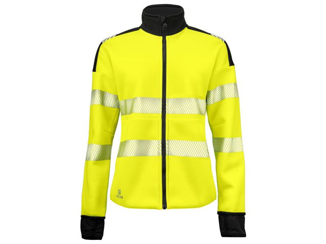 PROJOB Sweatshirt 6111 dam gul kl3/2 2XL | Arbetskläder - Varselkläder - Varseltröjor | Kontorsexperten