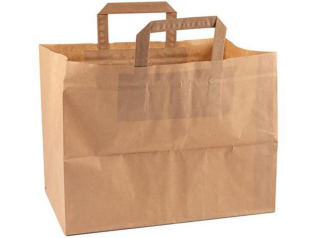 SOBER® Bärkasse Take Away brun 300/fp | Emballage och lagerutrustning - Bärkassar och Påsar - Bärkasse - Papper | Kontorsexperten