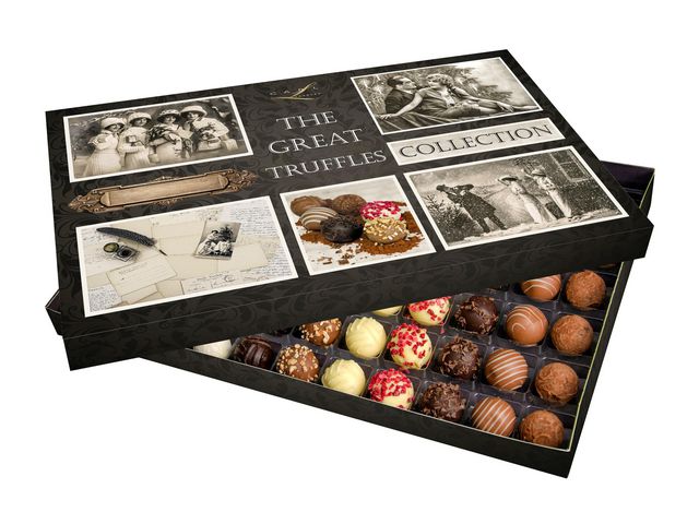 CARL CHOKLAD&PRESENT Choklad Truffles Collection ask 850g | Kök och servering - Ätbart - Godis och choklad | Kontorsexperten