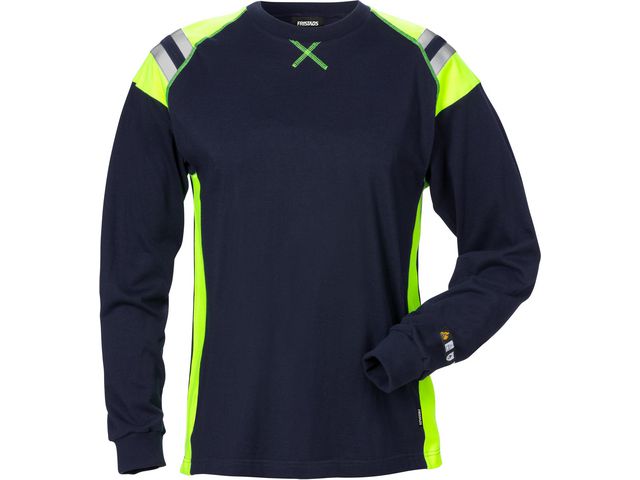 FRISTADS T-shirt Flam 7098 marin dam S | Arbetskläder - Arbetströjor - Flamskyddströjor | Kontorsexperten