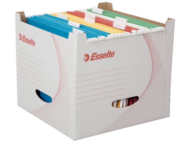 ESSELTE Arkivbox för hängmappar med lock | Kontorsmaterial - Arkivering och kontorsförvaring - Arkivkartonger och boxar | Kontorsexperten