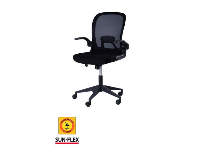 SUN-FLEX® Kontorsstol Hideaway svart | Kontorsmöbler och inredning - Stolar och sittmöbler - Kontorsstolar | Kontorsexperten