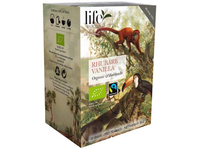 life BY FOLLIS Te Rabarber vanilj 20/fp | Kök och servering - Kaffe och te - Te | Kontorsexperten