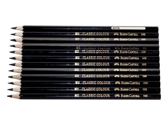 Faber-Castell Färgpenna, Classic, sexkantig pennkropp, svart 12/fp | Skola och förskola - Pennor och tillbehör - Färgpennor - Standard | Kontorsexperten