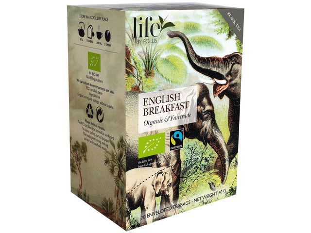 life BY FOLLIS Te English Breakfast 20/fp | Kök och servering - Kaffe och te - Te | Kontorsexperten