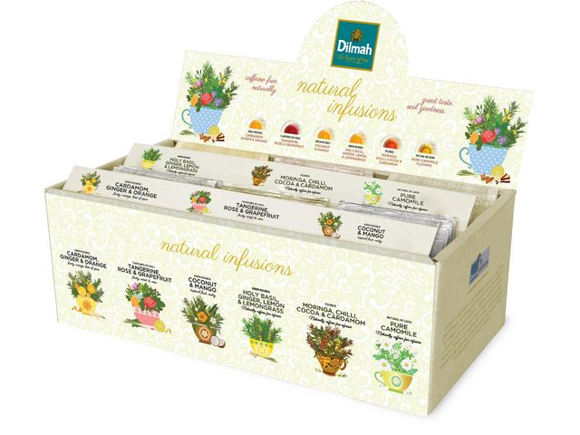 DILMAH Te Sortimentslåda örter 6 smaker 60/fp | Kök och servering - Kaffe och te - Te | Kontorsexperten