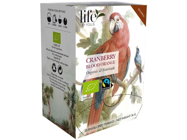life BY FOLLIS Te Tranbär blodapelsin 20/fp | Kök och servering - Kaffe och te - Te | Kontorsexperten