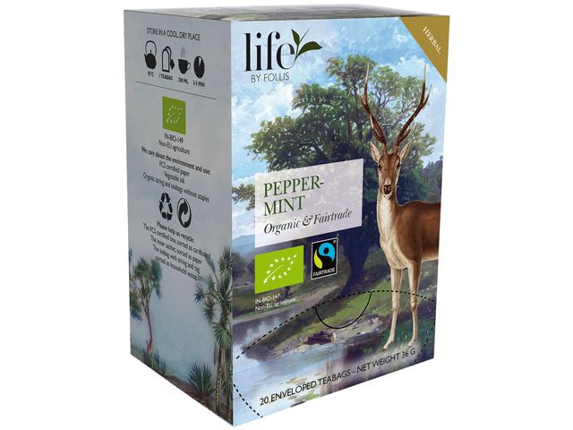 life BY FOLLIS Te Pepparmint 20/fp | Kök och servering - Kaffe och te - Te | Kontorsexperten