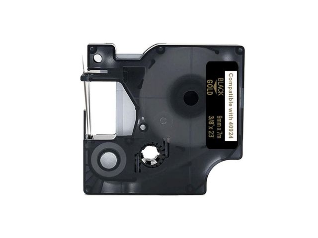 Tape 9mm Guld på Svart