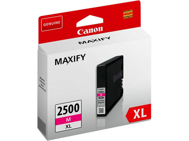 Canon Bläckpatron, PGI-2500XL M, 9266B001AA, Maxify, magenta, singelförpackning | Toner och bläck - Bläckpatroner - Bläckpatroner Canon | Kontorsexperten