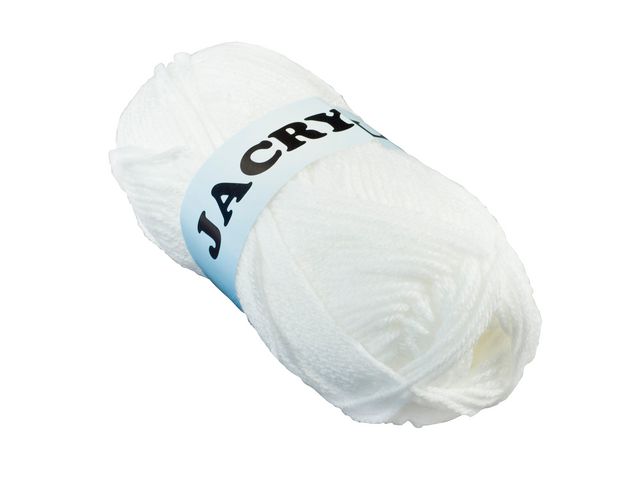 Akrylgarn 50g vit | Skola och förskola - Hobbymaterial - Garn | Kontorsexperten