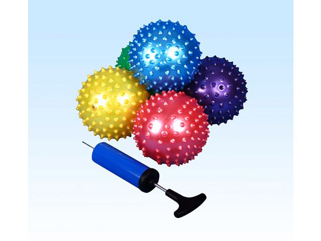 Massagekulor, pump, 100mm, olika färger 25/fp | Skola och förskola - Idrott, hälsa och rörelse - Bollar - Gymnastik och lek | Kontorsexperten