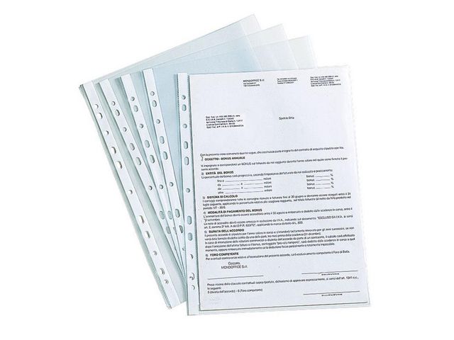 NOKI Plastficka A4 0,09 präg 100/fp | Kontorsmaterial - Mappar och plastfickor - Plastfickor - Öppen överkant | Kontorsexperten