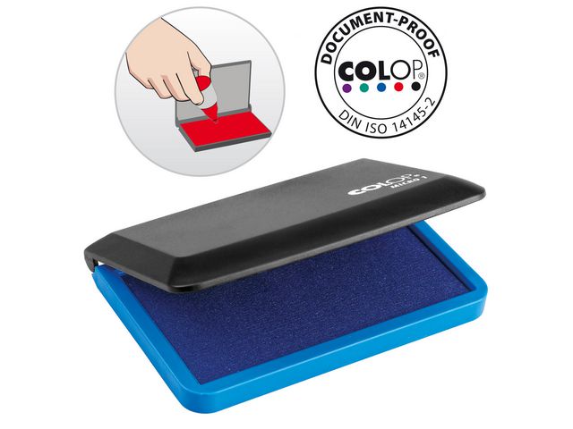 Colop Stämpeldyna 90x50mm blå | Kontorsmaterial - Till skrivbordet - Stämplar | Kontorsexperten
