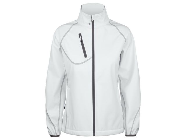 PROJOB Softshelljacka dam 2423 vit L | Arbetskläder - Arbetsjackor - Softshelljackor | Kontorsexperten