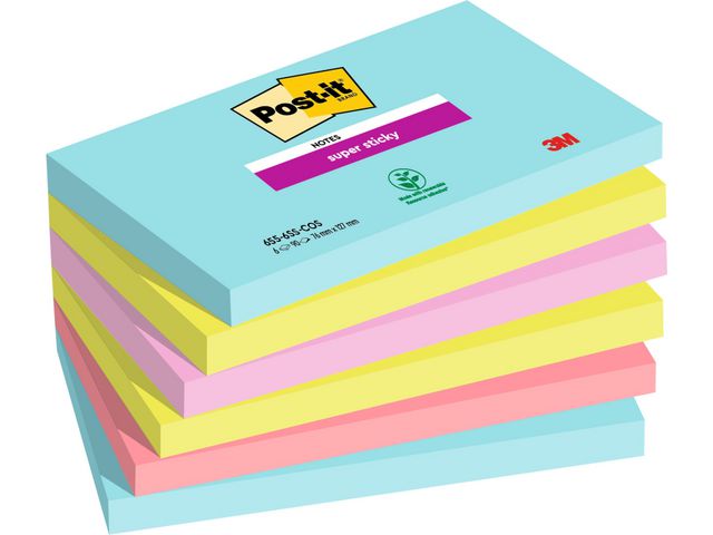 Post-it® Notes SS Cosmic 76x127mm 6/fp | Kontorsmaterial - Notes och Post-It - Notes - Extra sticky | Kontorsexperten