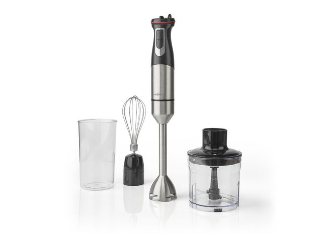 NEDIS Stavmixerset aluminium/svart 800W | Profilsortiment - Hem och hushåll - Kitchen Appliances | Kontorsexperten