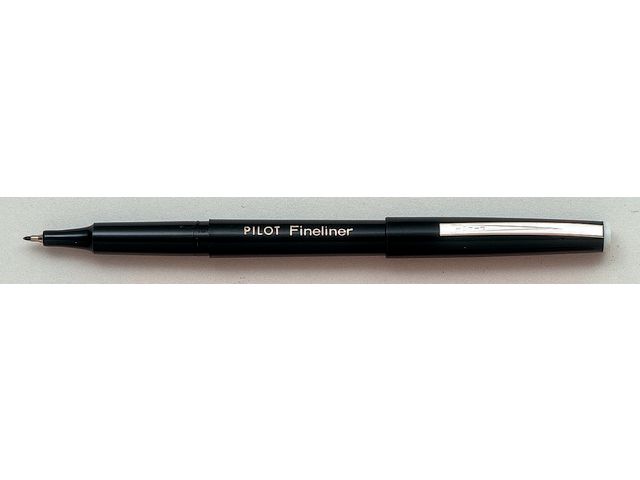 Pilot Fineliner, tunn spets, svart pennkropp, svart bläck | Kontorsmaterial - Pennor - Finelinerpennor | Kontorsexperten