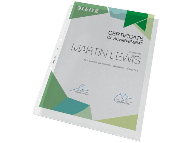 Leitz Plastficka PP 0,13 A4 | Kontorsmaterial - Mappar och plastfickor - Plastfickor - Öppen överkant | Kontorsexperten