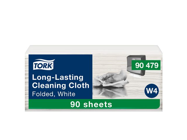 TORK Rengöringsduk W4 Slitstark vit 90/fp | Städ och hygien - Toalettpapper och torkpapper - Industritork | Kontorsexperten