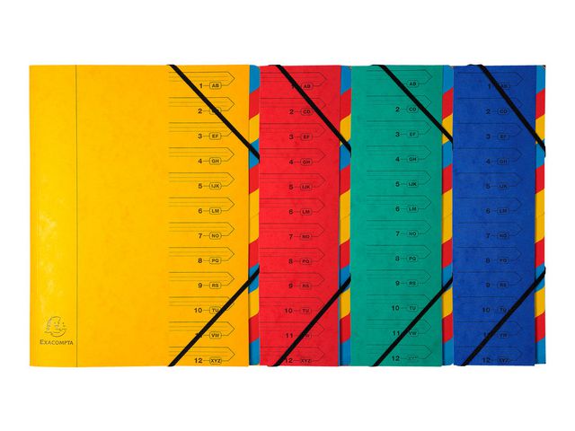 EXACOMPTA Sorteringsmapp Nature Future A4 12-flik | Kontorsmaterial - Mappar och plastfickor - Sorteringsmappar | Kontorsexperten