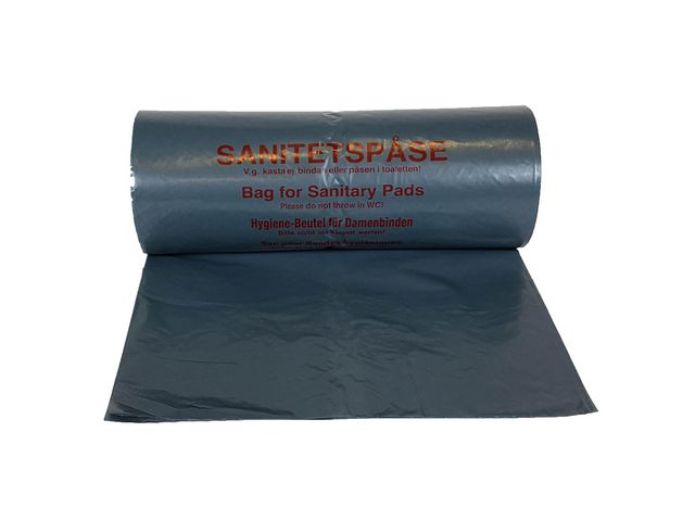 ultra Sanitetspåse LD 20my grå 100/rl | Städ och hygien - Påsar och säckar - Sanitetspåsar och hållare | Kontorsexperten