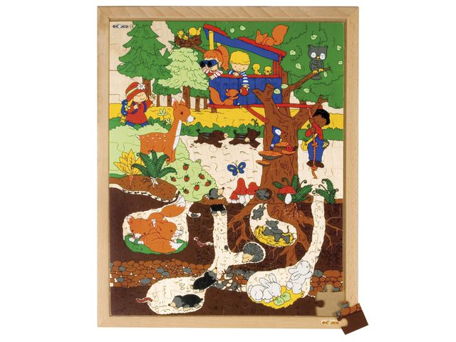 Rampussel skog, 40x50 cm | Skola och förskola - Lekmaterial - Pussel - Rampussel | Kontorsexperten