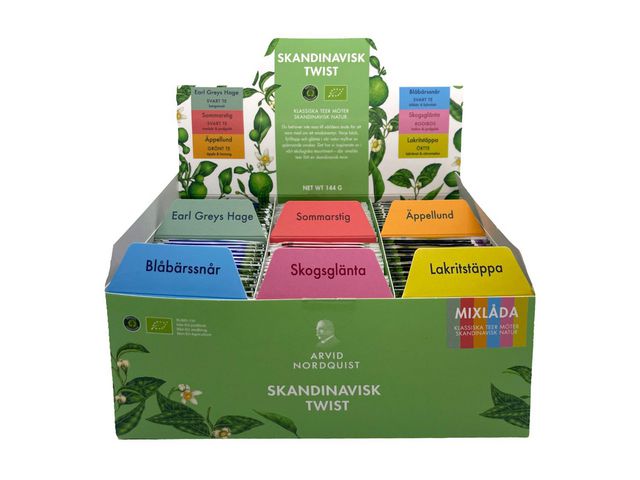 ARVID NORDQUIST Te Sortimentslåda Skandinavisk Mix 6 smaker 90/fp | Kök och servering - Kaffe och te - Te | Kontorsexperten