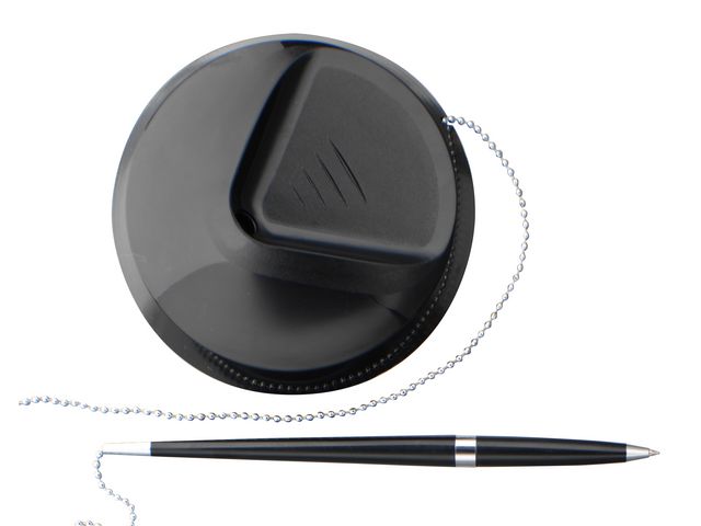 Kulpenna med hållare/kedja svart | Kontorsmaterial - Pennor - Kulpennor | Kontorsexperten