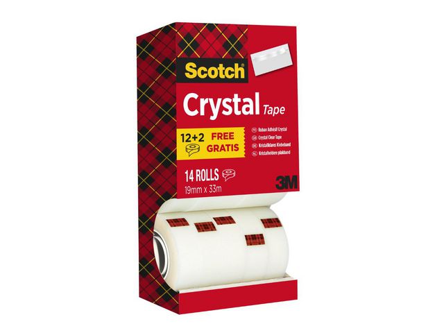 Scotch® Kontorstejp Crystal 7100 19x33mm 14/fp | Kontorsmaterial - Tejp lim och häftmassa - Tejp - Kontor | Kontorsexperten