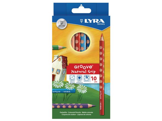LYRA Färgpenna LYRA Groove 10/fp | Skola och förskola - Pennor och tillbehör - Färgpennor - Jumbo | Kontorsexperten