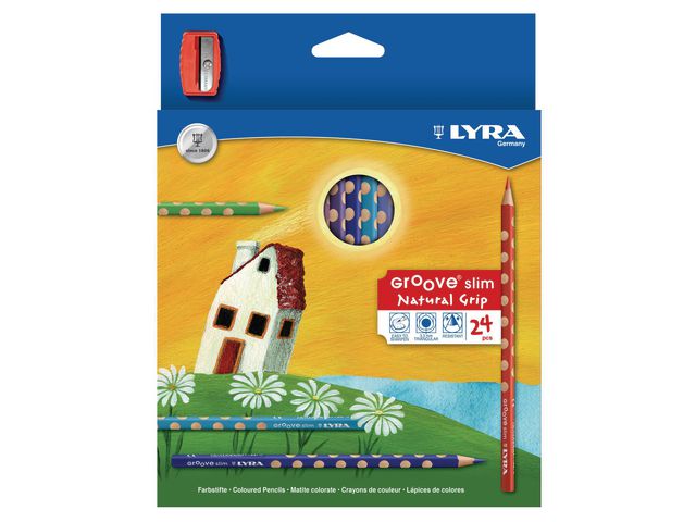 LYRA Färgpenna LYRA Groove Slim 24/fp | Skola och förskola - Pennor och tillbehör - Färgpennor - Standard | Kontorsexperten