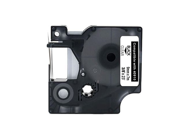Tape 9mm Svart på Klar | Kontorsmaskiner - Märkmaskiner och tape - Tape - Dymo D1 | Kontorsexperten