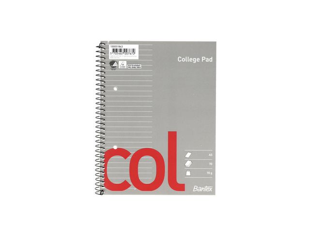 Bantex Kollegieblock A5 linjerat | Kontorsmaterial - Block och anteckningsböcker - Kollegieblock | Kontorsexperten